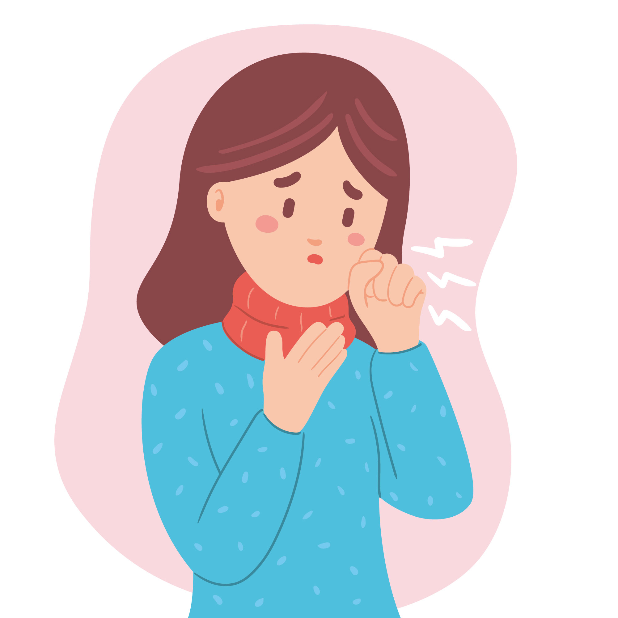 Facial spots: causes of prolonged sputum cough in adults