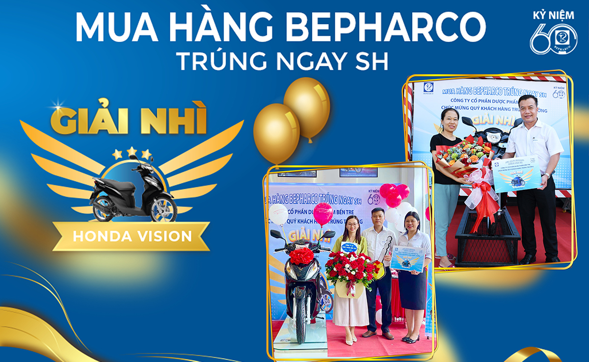 Trao giải chương trình "Mua hàng Bepharco - Trúng ngay SH"