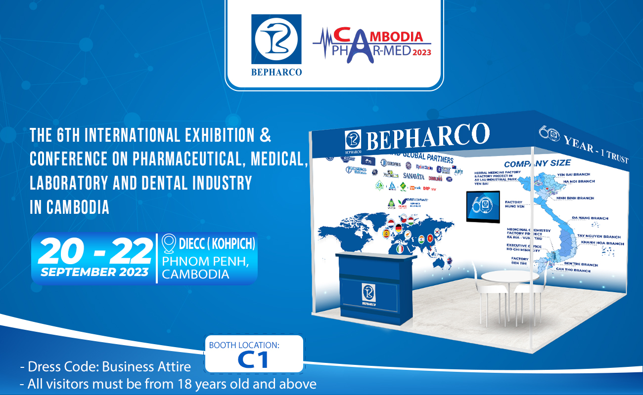 Bepharco tại Triển lãm Cambodia Phar-Med 2023