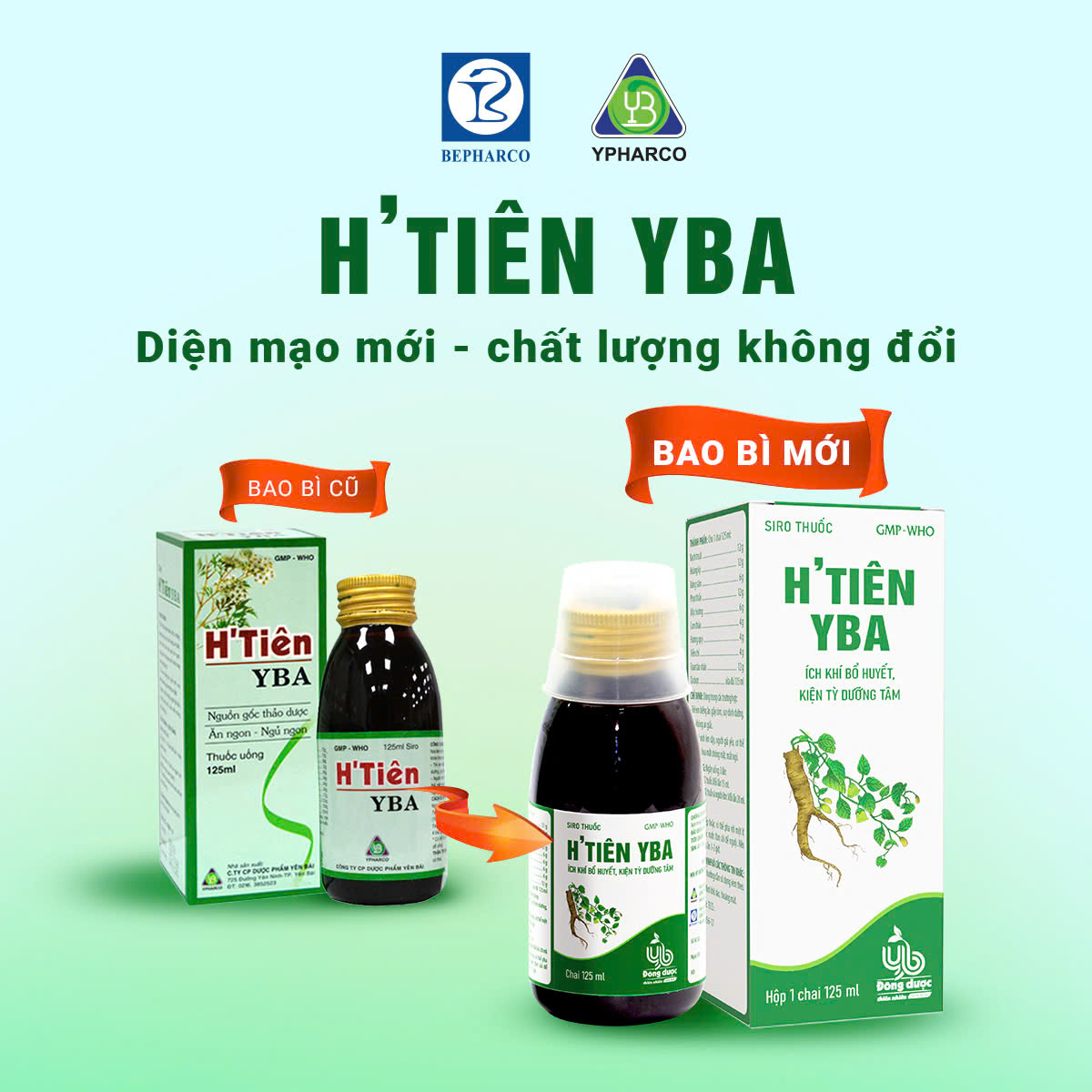 Thông báo về việc thay đổi bao bì sản phẩm  H'Tiên – Yba: Diện Mạo Mới, Chất Lượng Không Thay Đổi