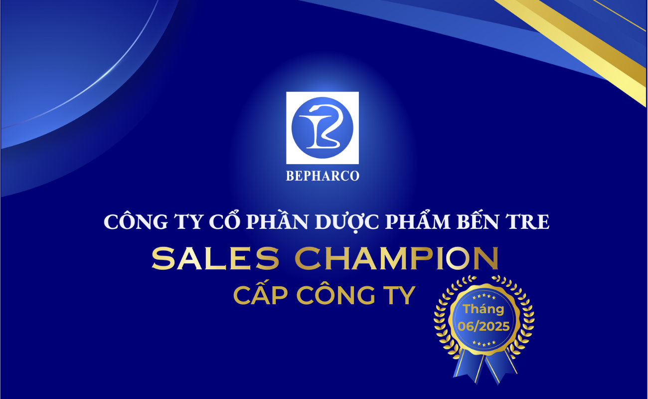 BEPHARCO VINH DANH SALES CHAMPION THÁNG 6 & QUÝ 2/2025: CHINH PHỤC ĐỈNH CAO ĐỂ TỎA SÁNG