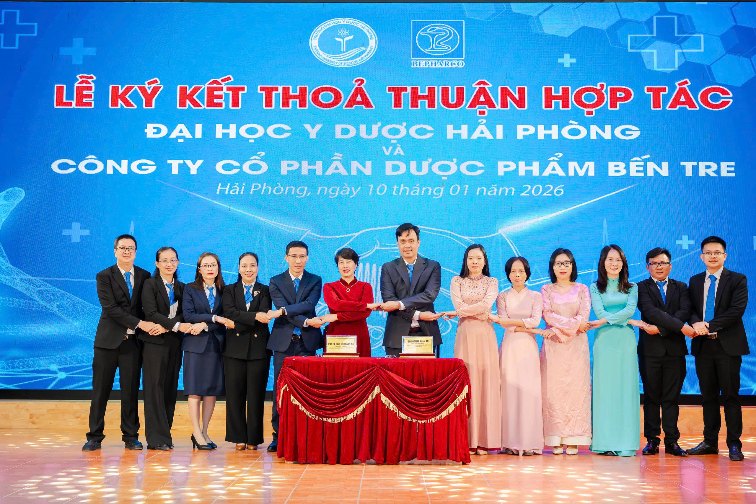 CÔNG TY CỔ PHẦN DƯỢC PHẨM BẾN TRE VÀ TRƯỜNG ĐẠI HỌC Y DƯỢC HẢI PHÒNG KÝ KẾT HỢP TÁC CHIẾN LƯỢC TOÀN DIỆN – ĐÁNH DẤU BƯỚC PHÁT TRIỂN HỢP TÁC BỀN VỮNG