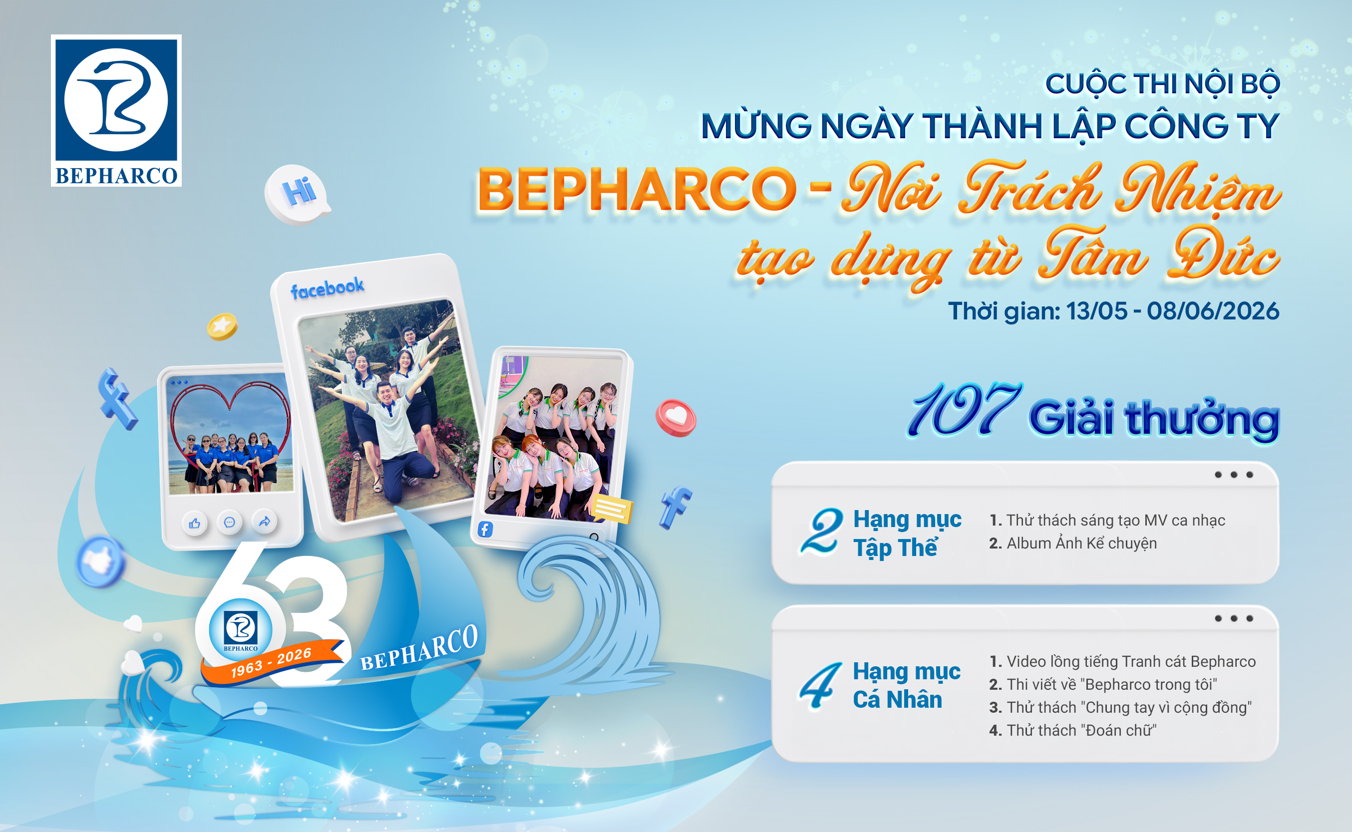 KHỞI ĐỘNG CUỘC THI NỘI BỘ “BEPHARCO – NƠI TRÁCH NHIỆM TẠO DỰNG TỪ TÂM ĐỨC”