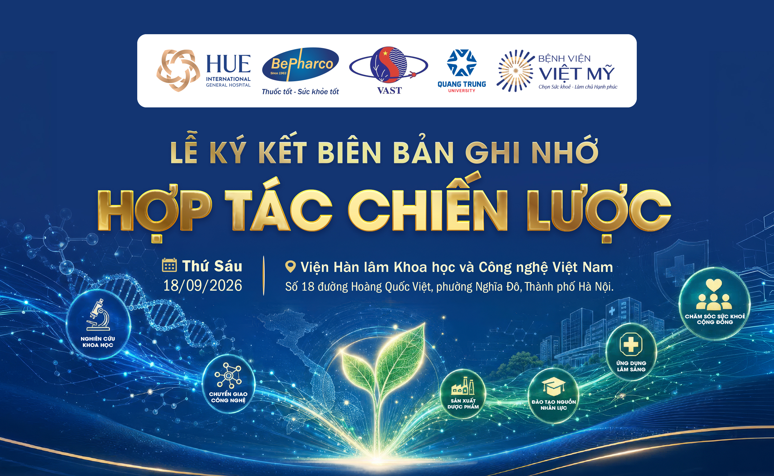 LỄ KÝ KẾT BIÊN BẢN GHI NHỚ HỢP TÁC CHIẾN LƯỢC TẠI VIỆN HÀN LÂM KHOA HỌC VÀ CÔNG NGHỆ VIỆT NAM