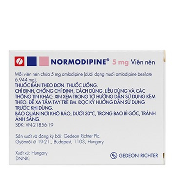 NORMODIPINE 5 mg - Bepharco