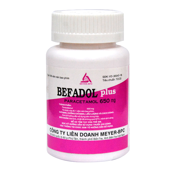 BEFADOL PLUS bottle